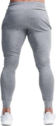 Mens Lightweight Joggers for Men Casual Lounge Workout Sweatpants for Men with Zipper Pockets in Saudi Arabia