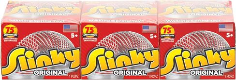 The Original Slinky Walking Spring Toy, Easter Basket Stuffers, Metal Slinky, Fidget Toys, Party Favors and Gifts, Kids Toys for Ages 5 Up, Small Gifts by Just Play in Saudi Arabia
