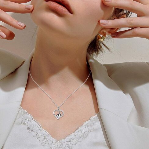 CHENGHONG Necklace for Women 925 Sterling Silver Pendant Cute Animal Necklace Friendship Necklace Mothers Gifts for Mom Girlfriend Wife in Kuwait