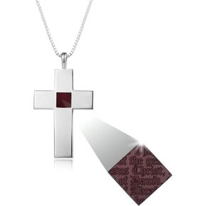 Nano Bible 925 Sterling Silver Cross Necklace for Women and Men with Entire Holy KJV New Testament Inside – Unisex Bible Necklace, Religious Christian Gift for Christmas, Birthday, or Anniversary