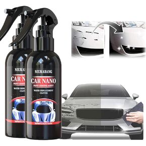2PCS Nano Car Spray, Nano Car Scratch Remover,Car Paint Restorer,Auto Nano Ceramic Coating Polishing Spraying,Car Wax, Nano Car Scratch Repair Spray, for Cars (120ml)