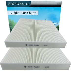 2 Pack White Cabin air filter Replacement for CP134,CF10134