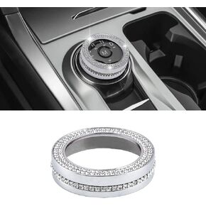 LECART for Ford Explorer Accessories Bling 2020 2021 2022 2023 Crystal PRND Switch Knob Cover Auto Interior Decoration Trim Accessories Metal Decal Caps