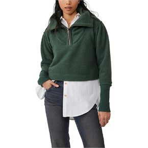 Free People Poppy Pullover Forest Pine SM (Women's 4-6)