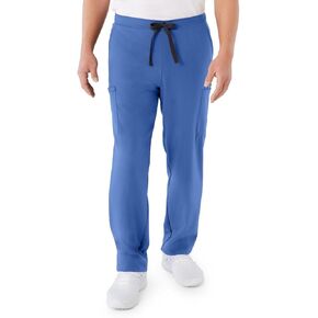 ave. Unisex Clinton Straight Leg Six Pocket Cargo Scrub Pant in Charcoal, M
