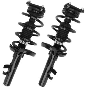 KUSATEC 172523 172522 Front Pair Complete Struts Shock Absorber Compatible with Ford Focus 2012 2013, Left/Right Struts with Coil Spring Assemblies