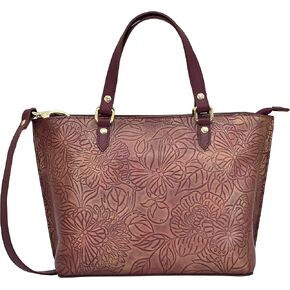 Anuschka Women's Original Hand-Painted Genuine Leather Medium Tote