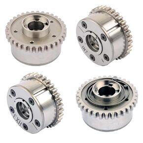 4PCS 5184369AH 5184370AH Intake & Exhaust VVT Camshaft Adjuster Timing Cam Gear Variable Cam Sprockets Replacement for 3.6L Pentastar V6 Dodge Jeep Ram Engine Replacement Parts