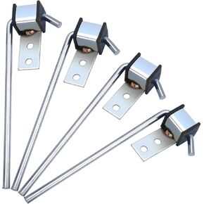4 Pcs Heavy Duty Exhaust Hanger Rod-Universal Exhaust Hangers Muffler Hanger, Stainless Steel Rod Exhaust Hanger Car Exhaust System Kit, 3/8" Rod 10" Long
