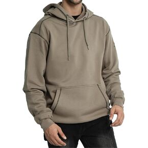FR Hoodies for Men Flame Resistant Pullover 10.5oz FR Sweatshirt Heavy Weight 100% C Hooded Shirt