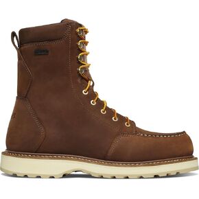 Danner Cedar River 8" Waterproof Work Boots for Men - Premium Leather with Breathable Lining, Comfort Footbed & Non Slip Rubber Outsole, EH Resistant