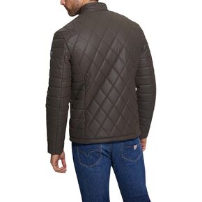 GUESS Men's Stretch Faux Leather Jacket