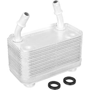 X AUTOHAUX 17207500754 Automobile Engine Oil Cooler Metal Silver Tone for BMW X5 2000-2006