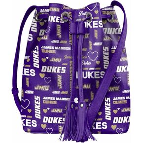 FOCO NCAA College Team Logo Love Bag Collection, Cinch Purse