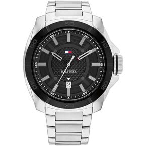 Tommy Hilfiger Windsurf Men's 3H Quartz Watch - Premium Fashion Timepiece with Durable Silicone - Water Resistant Up to 5 ATM/50 Meters | 49mm (Model 1792138)