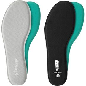 Memory Foam Insoles for Women Comfort Replacement Shoe Inserts for Women Work Boot,Running Shoes,Hiking Shoes,Sneaker,Cushions Shock Absorbing Inner Soles for Foot Pain Relief,Gray US8