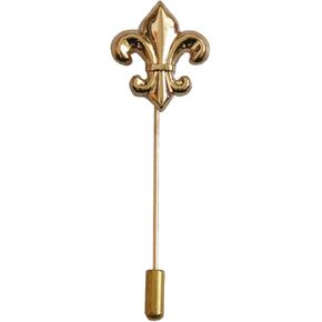 Men's Lance Golden Lapel Stick Brooch Pin for Suit Tuxedo Corsage(Golden)