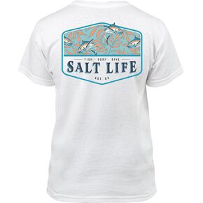 Salt Life Girls' Hide N Sea Youth Short Sleeve Classic Fit Shirt