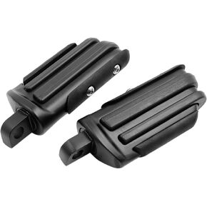 F FIERCE CYCLE 1 Pair 10mm Aluminum Aolly Motorcycle Rearsets Rear Set Footrest Footpeg Foot Rest Peg Bike Bicycle Cycling Black for Harley Touring Street Glide