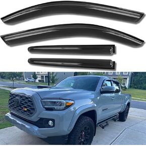 Original 4pcs Window Shade, Outside Mount Tape-On Rain Guards Set, Good Looking Side Window Visors Compatible with 2014-2019 Toyota Corolla 94989