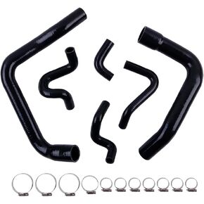 Silicone Radiator Coolant Hose Pipe Kit For For d Mustang GT LX Cobra 5.0 1986 1987 1988 1989 1990 1991 1992 1993 (Red)
