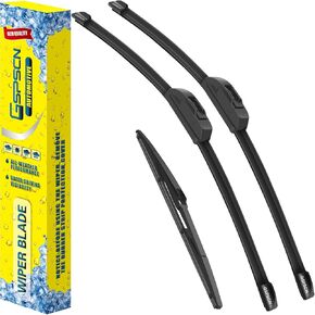 GSPSCN 3 Wipers For Hyundai Nexo 23-19，Tucson 21-16 /Kia Rondo 12-07 /Mazda CX-7 CX7 12-07 /Toyota Venza 24-21，Original Equipment Windshield Wiper Blades Set 26"+16"+14"(Set of 3)