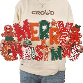 Merry Christmas Wooden Door Hanging Sign Gingerbread Christmas Decorations Christmas Tree Ornament for Holiday Xmas Door Wall Tree Decorations Indoor Outdoor