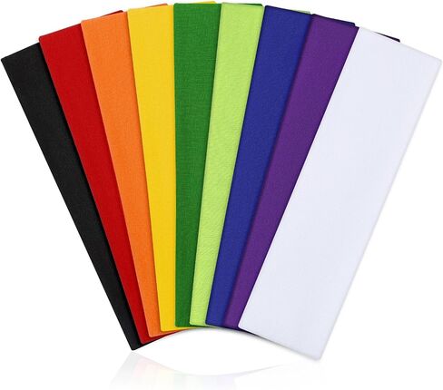 Headbands for Women Non Slip - 9 Pcs Fabric Elastic Hair Bands for Women's Hair, Soft Cotton Cloth Stretchy Sport Headbands, Sweat Absorption Athletic Hairbands for Workout Yoga Running - G in Kuwait