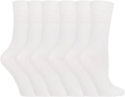 6 Pack of Ladies Diabetic Socks -5-9 us (Purple) in Saudi Arabia