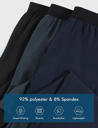 Men's Athletic Sweatpants Quick Dry Workout Gym Joggers Pants Breathable Running Pants for Men with Pockets in Saudi Arabia