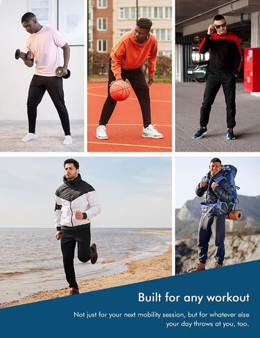 Men's Athletic Sweatpants Quick Dry Workout Gym Joggers Pants Breathable Running Pants for Men with Pockets in Saudi Arabia