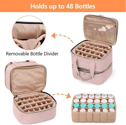 YARWO Pill Bottles Organizer Empty, Upgraded 3 Layers Medicine Storage Bag with Demountable Design and Dividers, Medication Travel Case for Pills, Vitamins, Masks, First Aid Supplies, Black in Kuwait