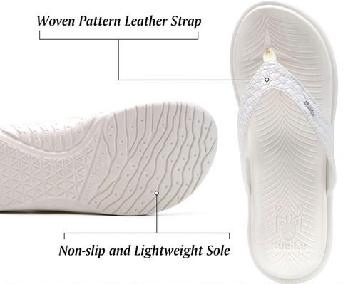 KuaiLu Womens Flip Flops Ladies Yoga Mat Comfortable Walking Thong Sandals With Plantar Fasciitis Arch Support Slip On Indoor Outdoor For Summer in Kuwait