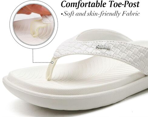 KuaiLu Womens Flip Flops Ladies Yoga Mat Comfortable Walking Thong Sandals With Plantar Fasciitis Arch Support Slip On Indoor Outdoor For Summer in Kuwait