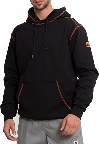 FR Hoodies for Men Flame Resistant Pullover 10.5oz FR Sweatshirt Heavy Weight 100% C Hooded Shirt in Saudi Arabia