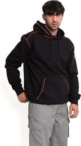 FR Hoodies for Men Flame Resistant Pullover 10.5oz FR Sweatshirt Heavy Weight 100% C Hooded Shirt in Saudi Arabia