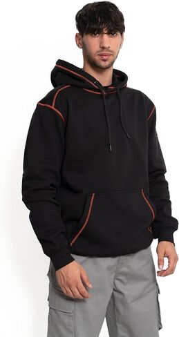 FR Hoodies for Men Flame Resistant Pullover 10.5oz FR Sweatshirt Heavy Weight 100% C Hooded Shirt in Saudi Arabia