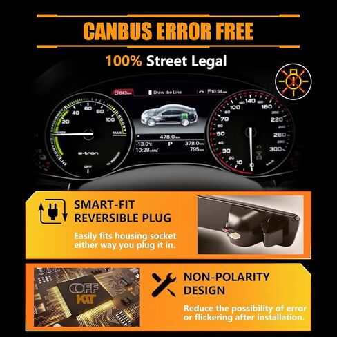 Rear Fender LED Side Marker Lights for Fo-rd Mus-tang 2015-2023, Mus-tang Smoked Lens Side Bumper Marker Lamps, [Ultra-Bright] White LED Side Markers Turn Signal Lights, 2 PCS in Kuwait