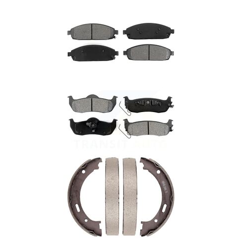 Transit Auto Front Rear Semi-Metallic Brake Pads And Drum Shoes Kit Replacement For Honda Accord CR-V KSN-100105 in Saudi Arabia
