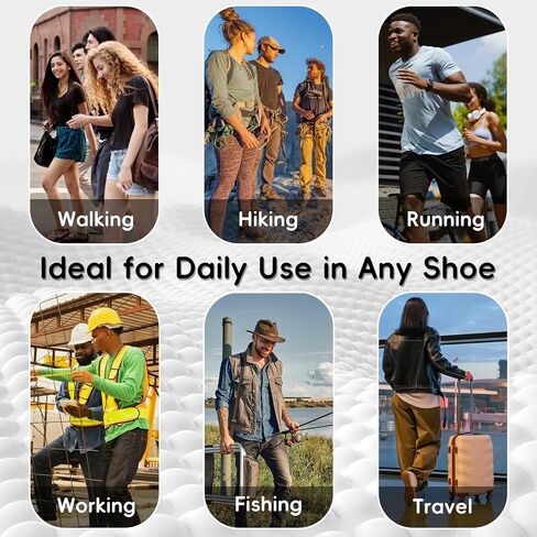 Memory Foam Insoles for Women Comfort Replacement Shoe Inserts for Women Work Boot,Running Shoes,Hiking Shoes,Sneaker,Cushions Shock Absorbing Inner Soles for Foot Pain Relief,Gray US8 in Saudi Arabia