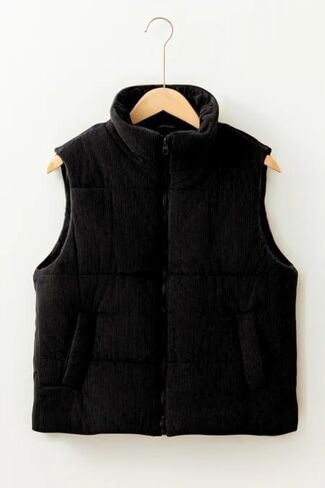 سترة نسائية منتفخة سروال قصير مبطن بياقة واقفة سترة بسحاب مع جيوب سترات خريف وشتاء للنساء 2024 عصرية in Kuwait