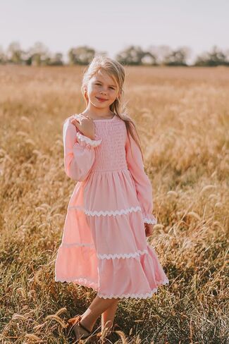 Little Girl Long Sleeve Dress 6-12 Y in Saudi Arabia