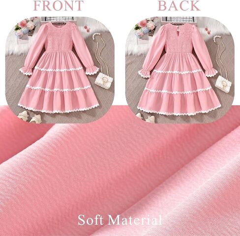 Little Girl Long Sleeve Dress 6-12 Y in Saudi Arabia