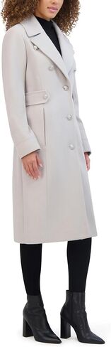 Kenneth Cole Women's Military Wool Blend Overcoat in Saudi Arabia