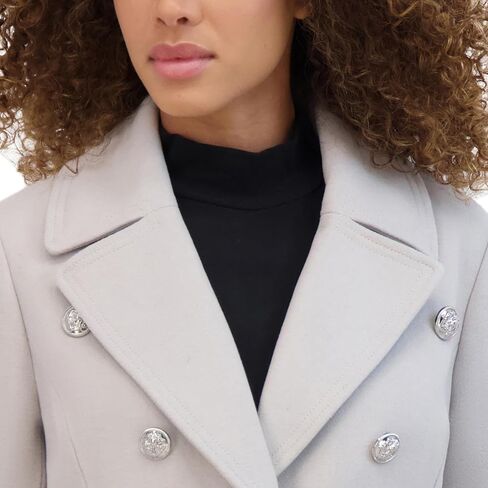 Kenneth Cole Women's Military Wool Blend Overcoat in Saudi Arabia