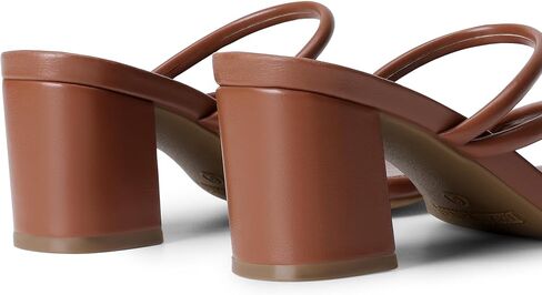 DREAM PAIRS Women's Strappy Heels Open Toe Low Chunky Heel Slip On Mules Square Block Sandals Dress Shoes in Saudi Arabia