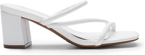DREAM PAIRS Women's Strappy Heels Open Toe Low Chunky Heel Slip On Mules Square Block Sandals Dress Shoes in Saudi Arabia