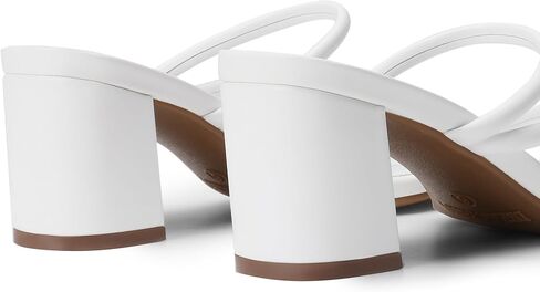 DREAM PAIRS Women's Strappy Heels Open Toe Low Chunky Heel Slip On Mules Square Block Sandals Dress Shoes in Saudi Arabia