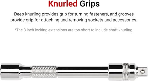 TEKTON 3/8 Inch Drive Locking Extension Set, 3-Piece (3, 6, 10 in.) | SHA91015 in Saudi Arabia
