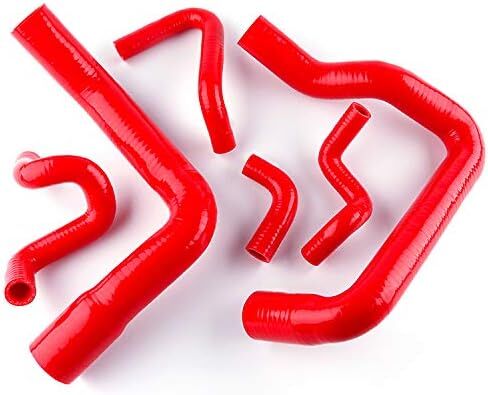 مجموعة أنابيب خرطوم المبرد من السيليكون لـ d Mustang GT LX Cobra 5.0 1986 1987 1988 1989 1990 1991 1992 1993 (أحمر) in Kuwait